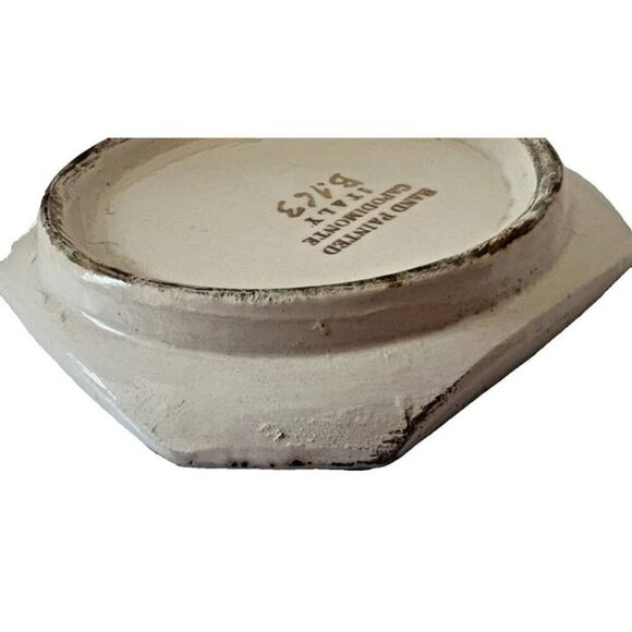 Vintage Capodimonte Italy HandPainted Porcelain‎ Cherub Trinket Dish WallHanging - Picture 4 of 5